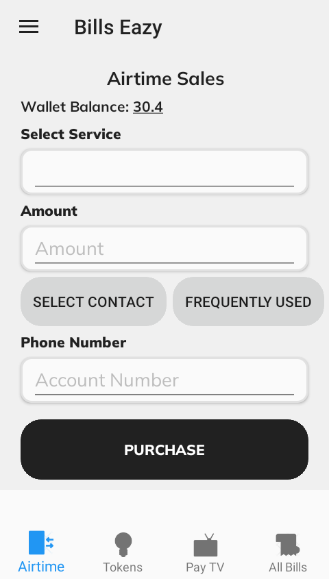 Bills Eazy Screenshot Login